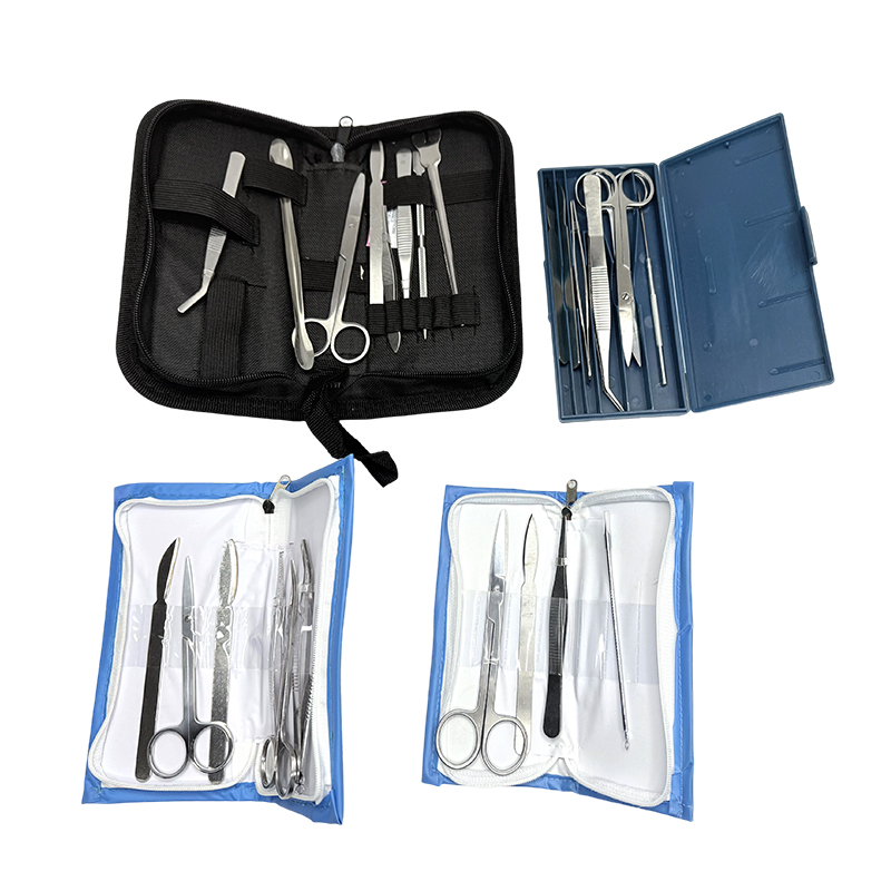 Veterinary dissecting kit and student dissection tools for comprehensive animal dissection